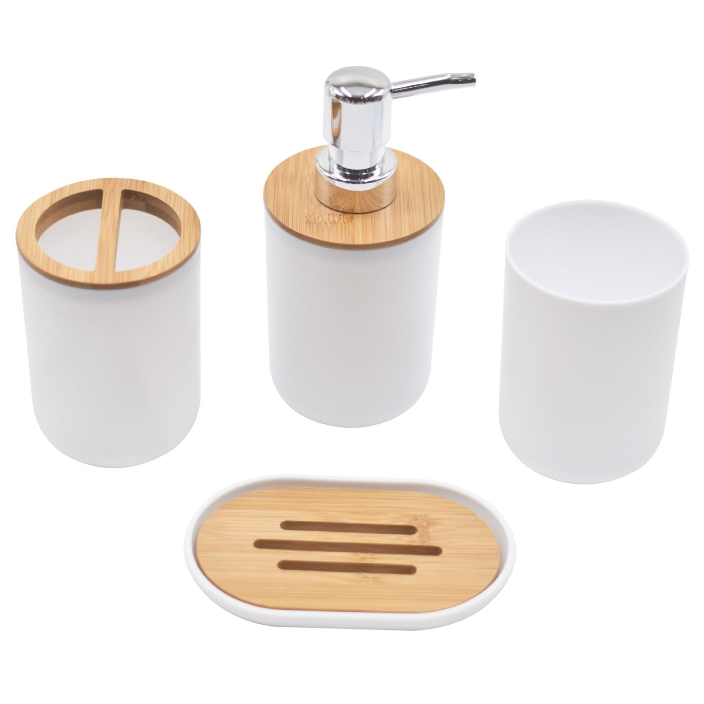 Luxury Bamboo & Wood Bathroom Set