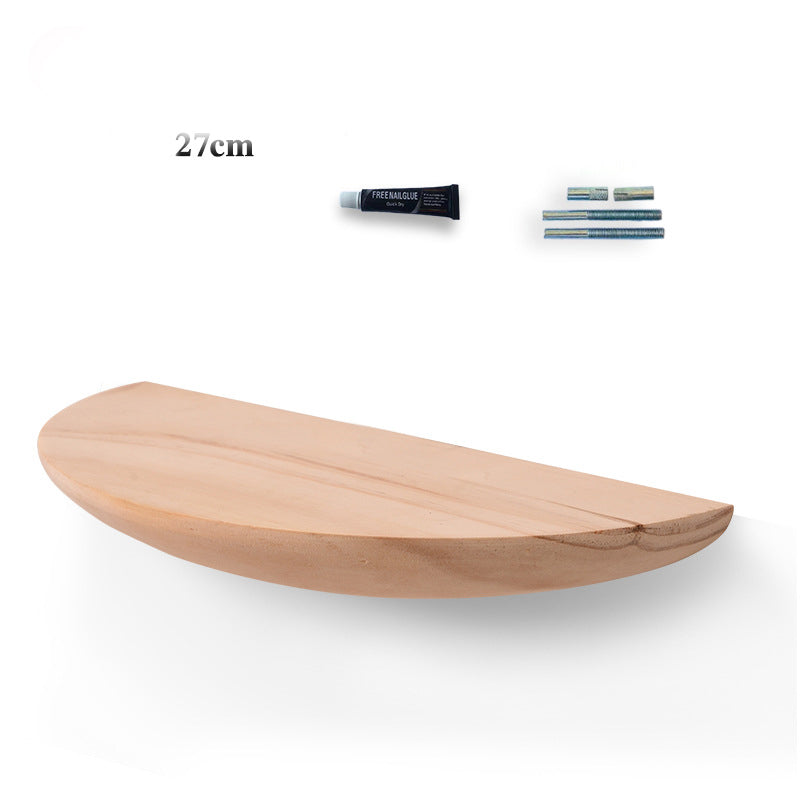 Cute Wooden Semicircle Organizational Wall Shelves