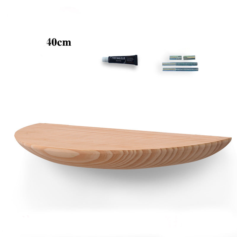 Cute Wooden Semicircle Organizational Wall Shelves