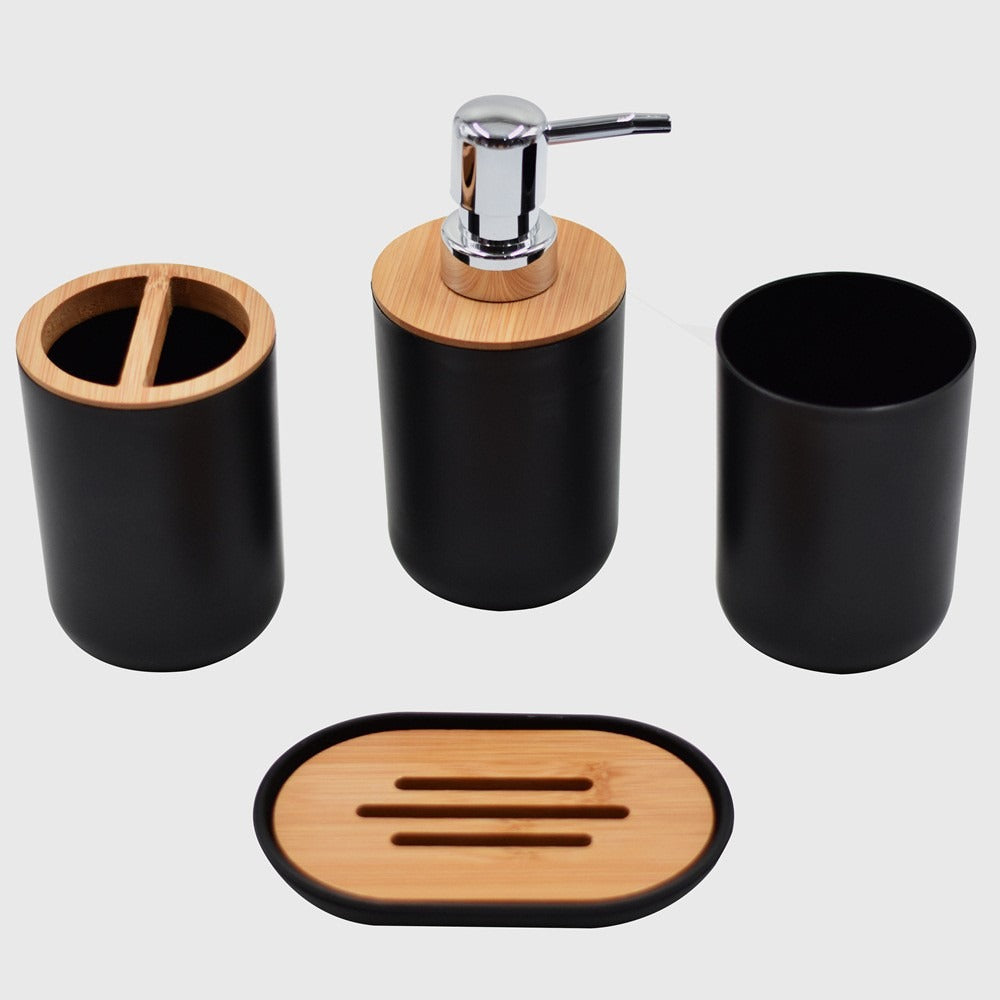 Luxury Bamboo & Wood Bathroom Set