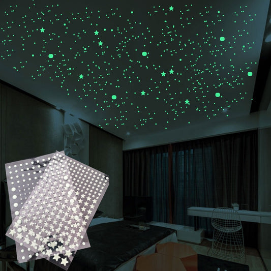 3D Glowing Bedroom Wall Decoration Stickers