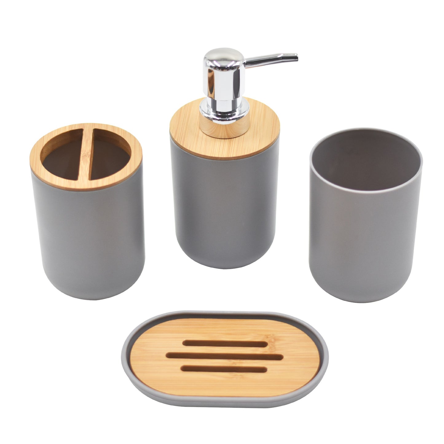 Luxury Bamboo & Wood Bathroom Set