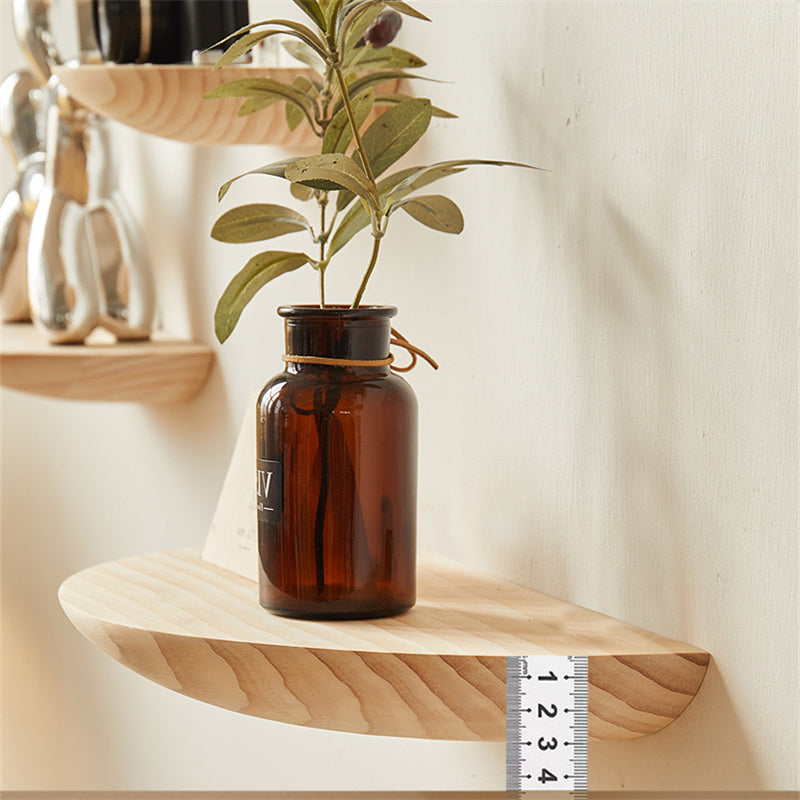 Cute Wooden Semicircle Organizational Wall Shelves